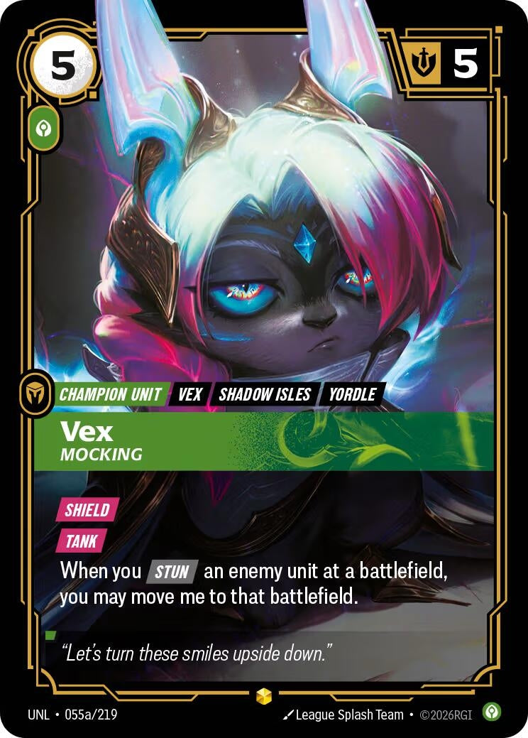 Vex - Mocking (Alternate Art) (055a/219) (UNL)