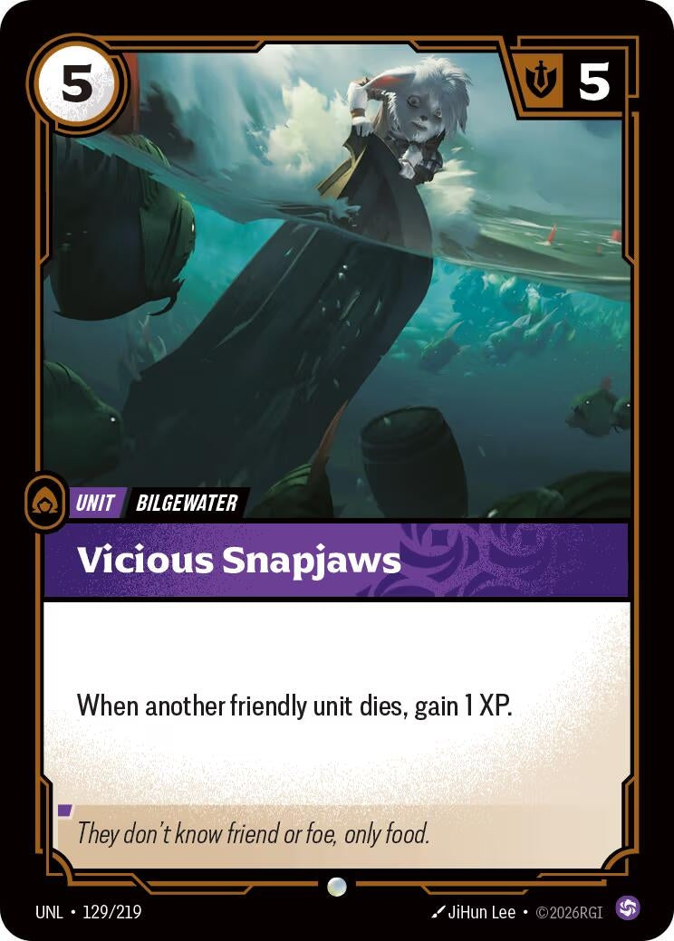 Vicious Snapjaws (129/219) (UNL)
