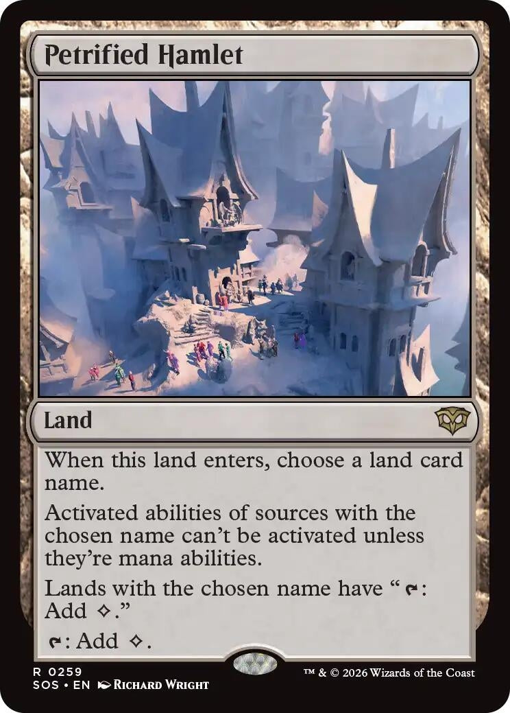Image for Petrified Hamlet (259) (SOS) - Magic: The Gathering