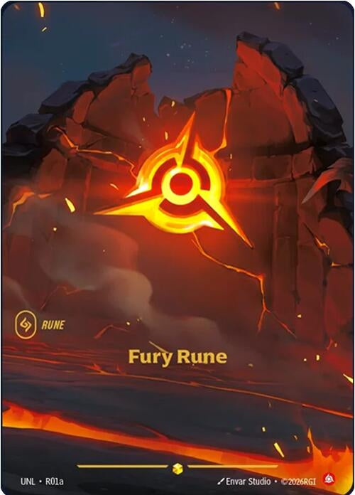 Fury Rune (Alternate Art) (R01a) (UNL)