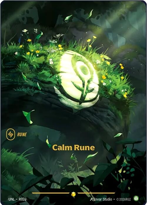 Calm Rune (Alternate Art) (R02a) (UNL)