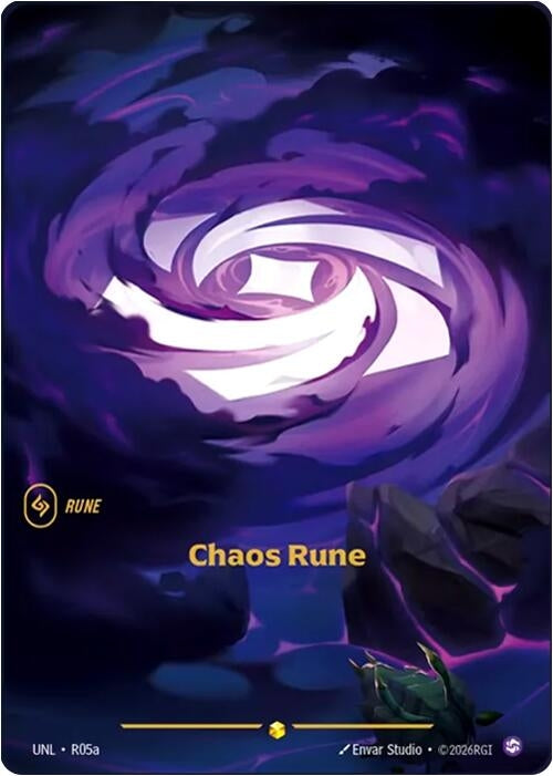 Chaos Rune (Alternate Art) (R05a) (UNL)