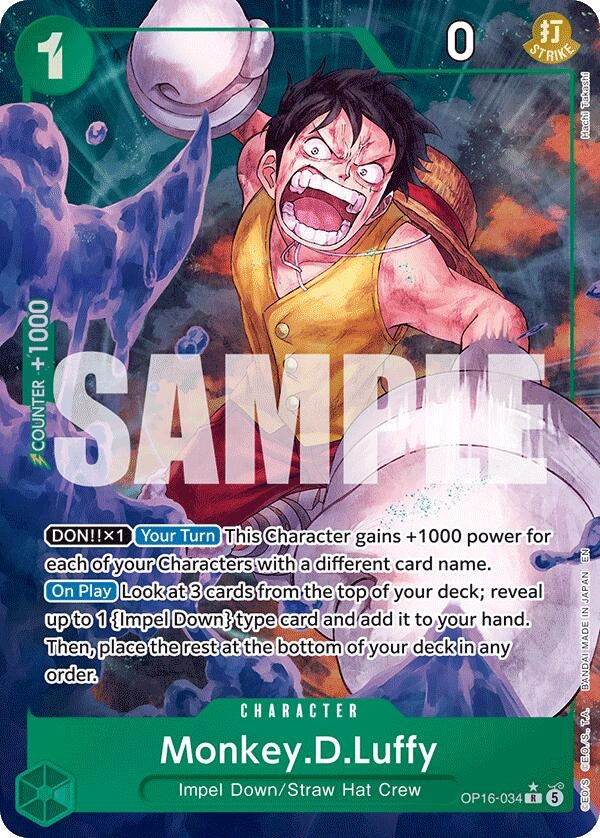 Monkey.D.Luffy (034) (Alternate Art) (OP16-034) (OP16)