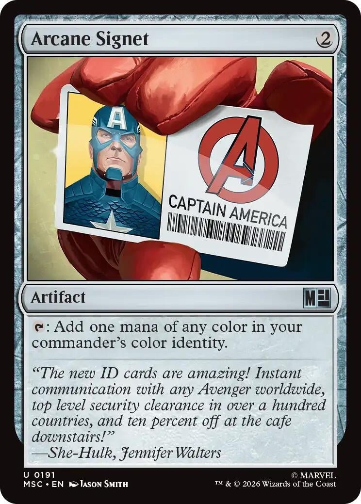 Image for Arcane Signet (0191) (Surge Foil) (191) (MSC) - Magic: The Gathering