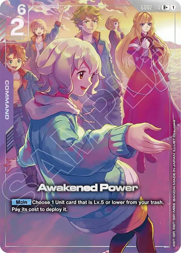 Image for Awakened Power (R+) (Premium Accessory Set - Mobile Suit Gundam: Iron-Blooded Orphans) (GD02-110) (GCG-PR) - Gundam Card Game