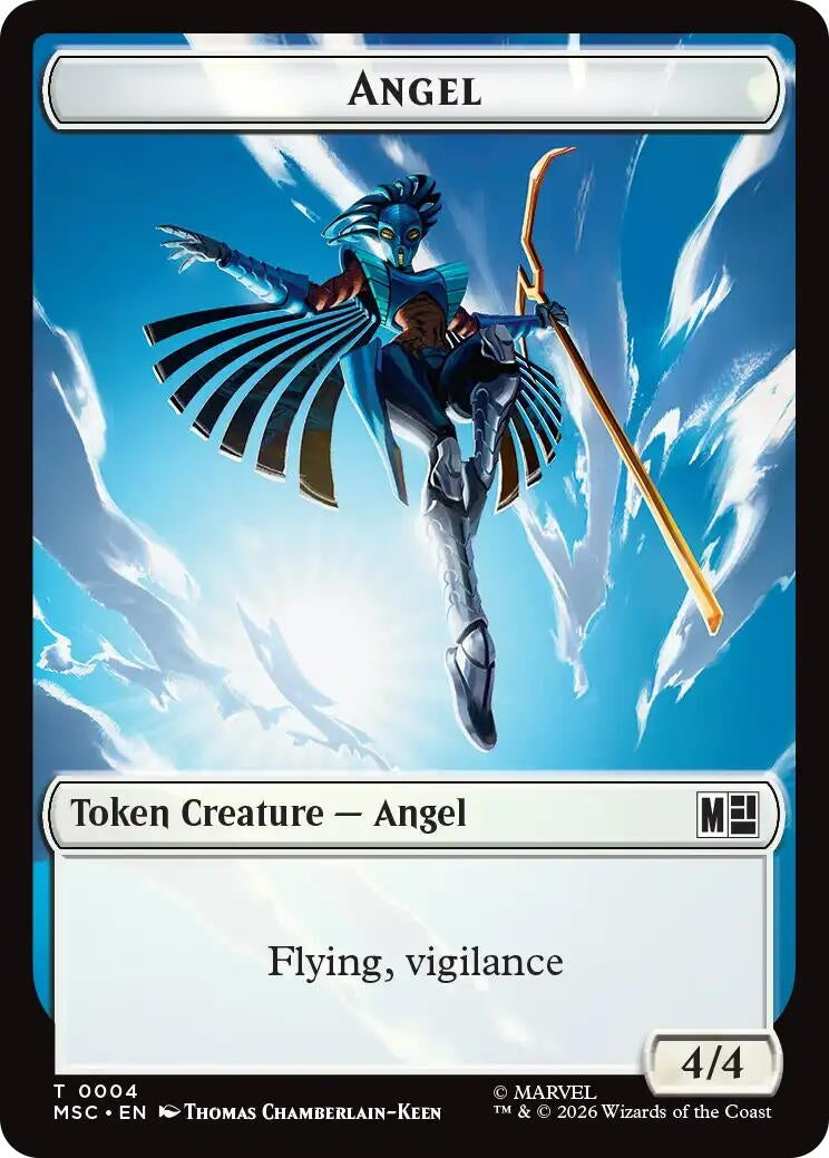 Image for Angel // Elephant Double-Sided Token (4 // 12) (MSC) - Magic: The Gathering
