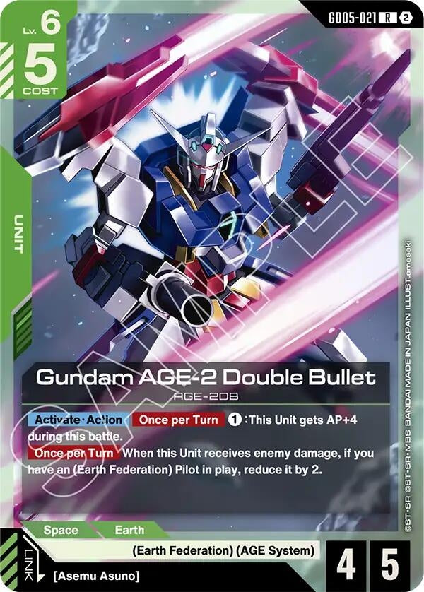 Image for Gundam AGE-2 Double Bullet (GD05-021) (GD05) - Gundam Card Game