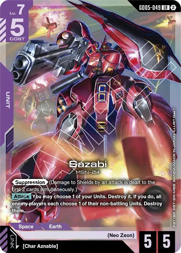 Image for Sazabi (GD05-049) (GD05-049) (GD05) - Gundam Card Game