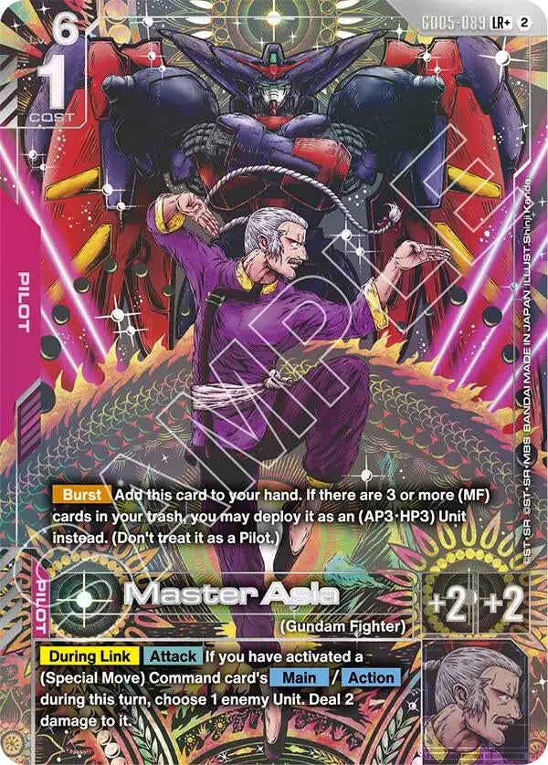 Image for Master Asia (LR+) (GD05-089) (GD05) - Gundam Card Game