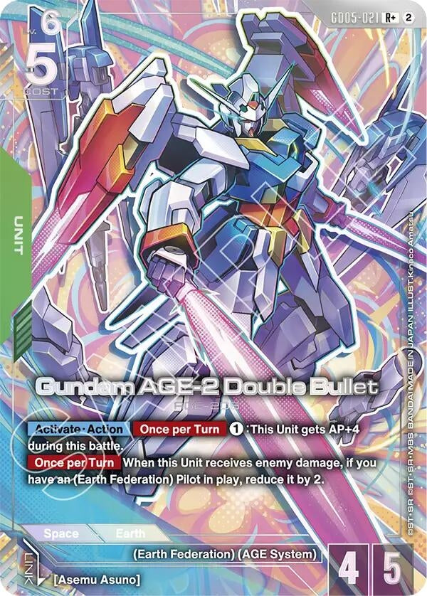 Image for Gundam AGE-2 Double Bullet (R+) (GD05-021) (GD05) - Gundam Card Game