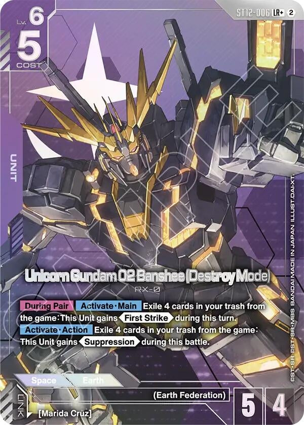 Unicorn Gundam 02 Banshee (Destroy Mode) (LR+) (ST12-006) (ST12)