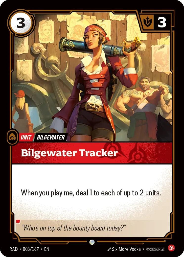 Image for Bilgewater Tracker (003/167) (RAD) - Riftbound: League of Legends Trading Card Game