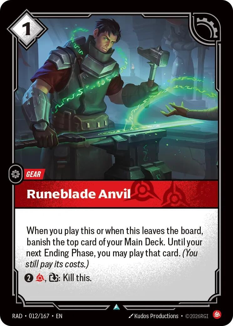 Image for Runeblade Anvil (012/167) (RAD) - Riftbound: League of Legends Trading Card Game