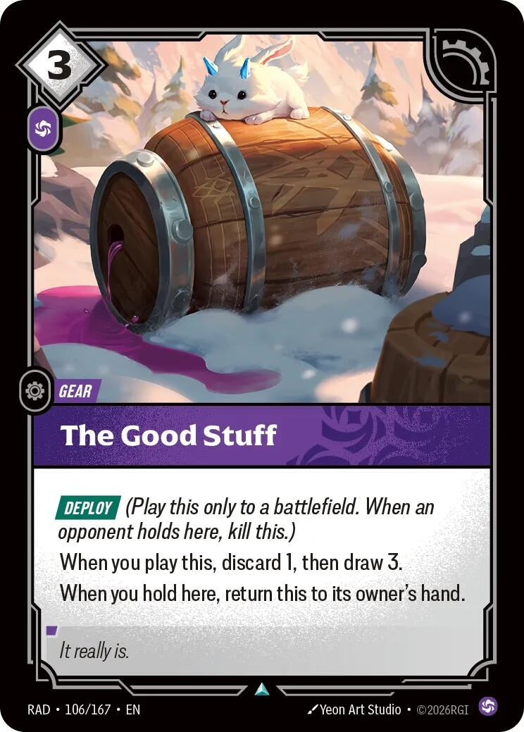Image for The Good Stuff (106/167) (RAD) - Riftbound: League of Legends Trading Card Game