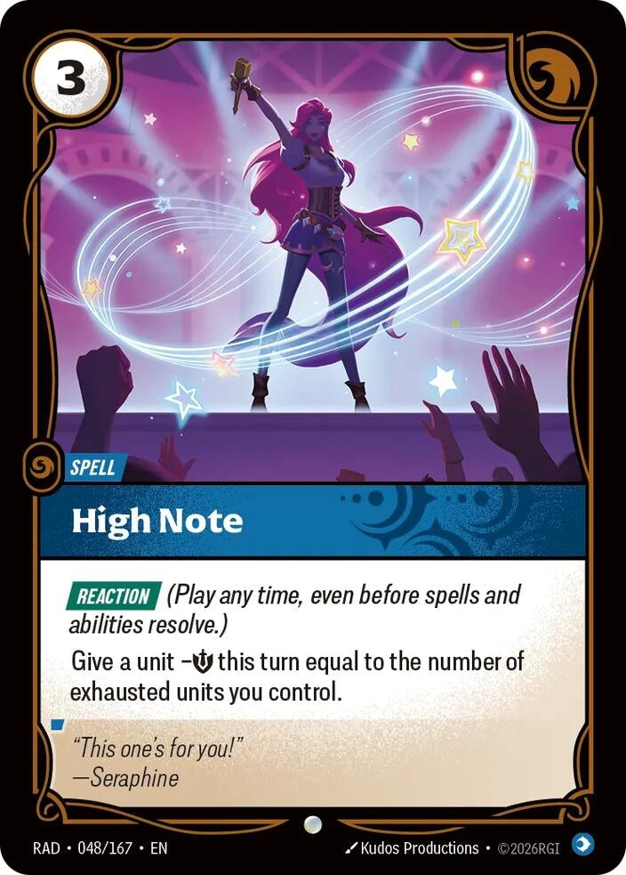Image for High Note (048/167) (RAD) - Riftbound: League of Legends Trading Card Game