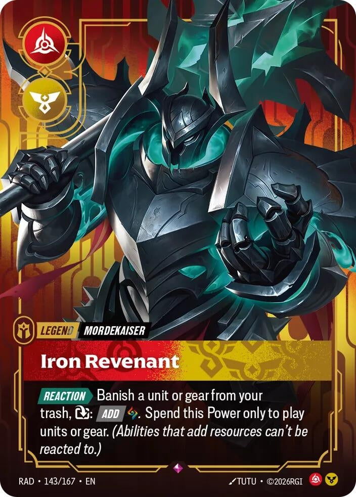 Image for Mordekaiser, Iron Revenant (143/167) (RAD) - Riftbound: League of Legends Trading Card Game
