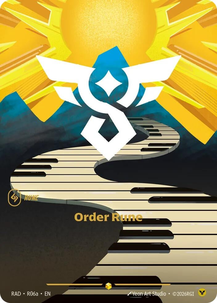 Image for Order Rune (R06a) (R06a) (RAD) - Riftbound: League of Legends Trading Card Game