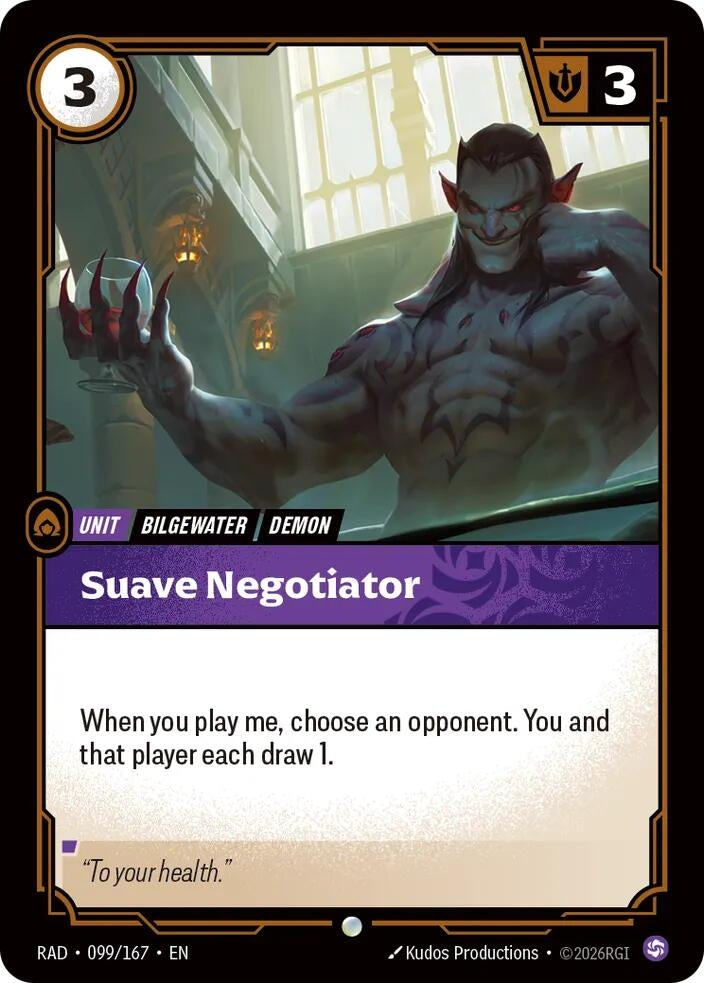 Image for Suave Negotiator (099/167) (RAD) - Riftbound: League of Legends Trading Card Game
