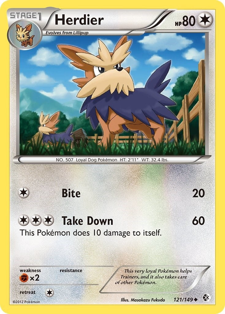 Image for Herdier (121/149) (BCR) - Pokemon
