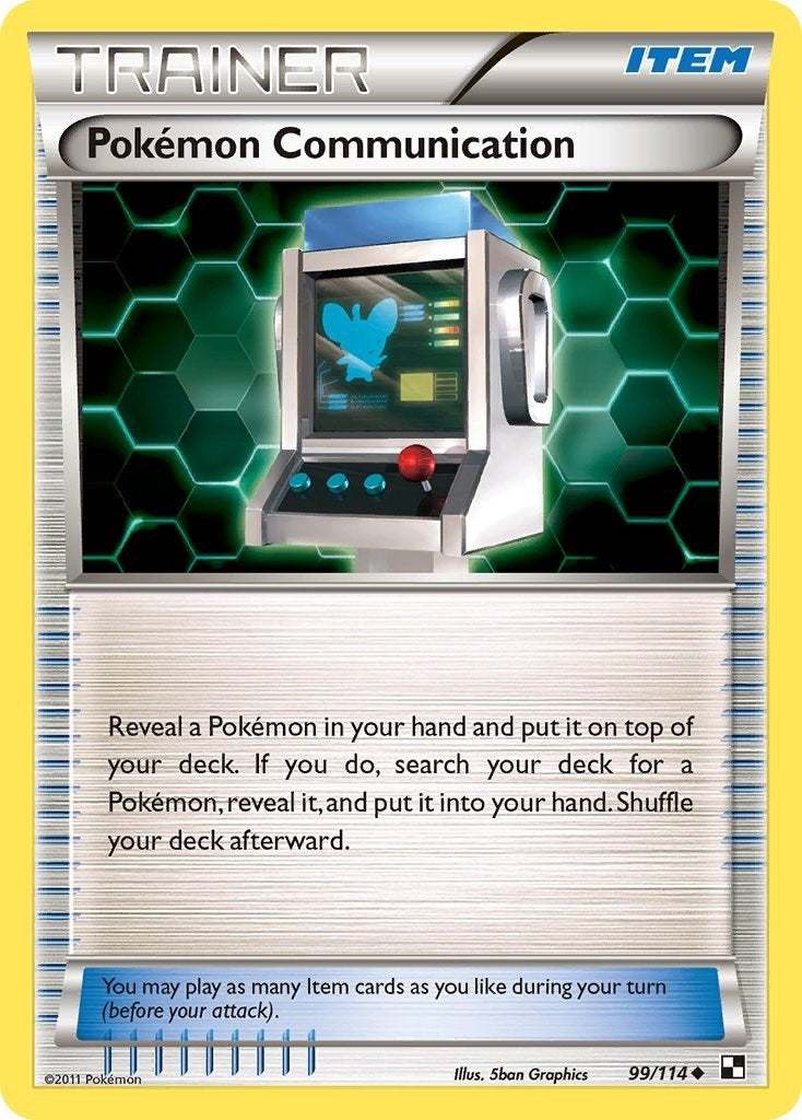 Image for Pokemon Communication (99/114) (BLW) - Pokemon