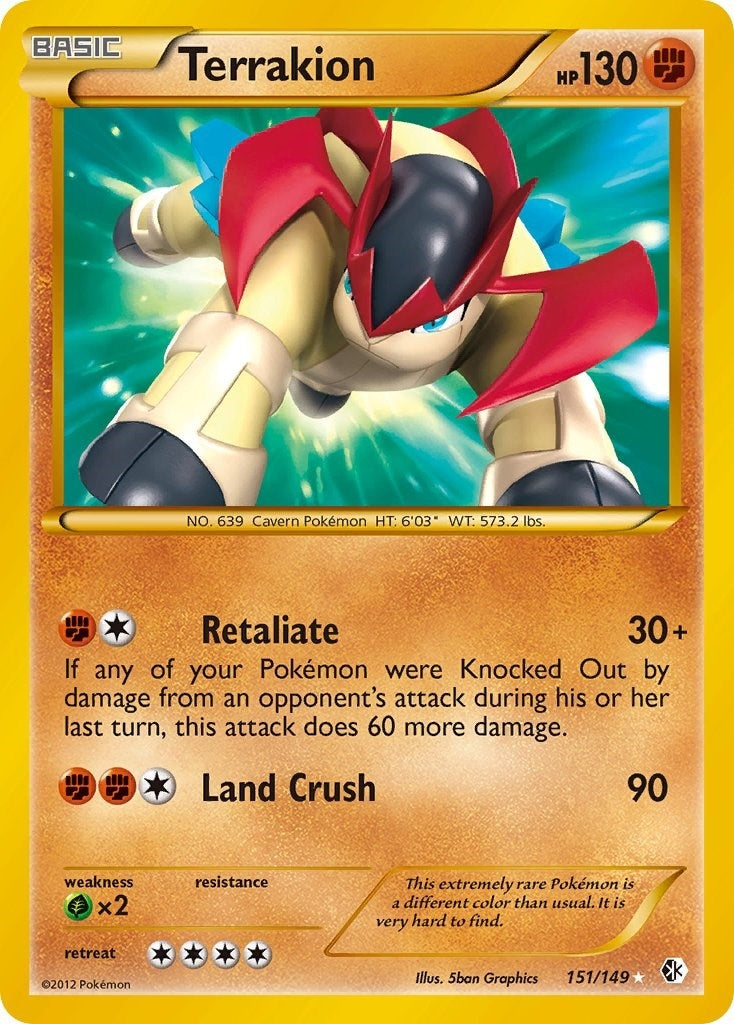 Image for Terrakion (151/149) (BCR) - Pokemon