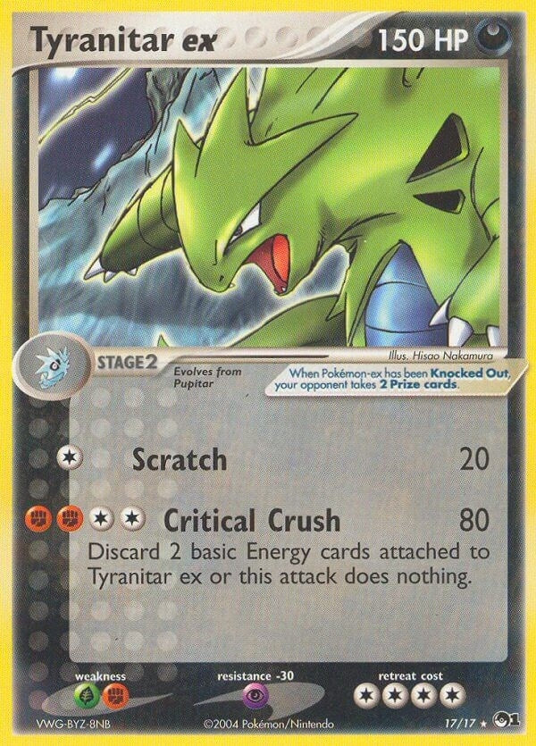 Image for Tyranitar ex (Holo) (017/017) (POP) - Pokemon