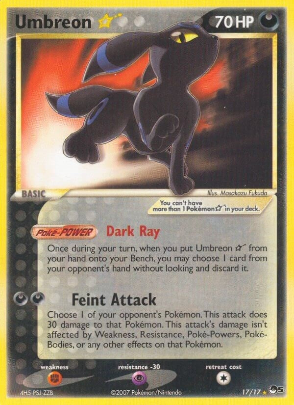 Image for Umbreon Star (017/017) (POP) - Pokemon