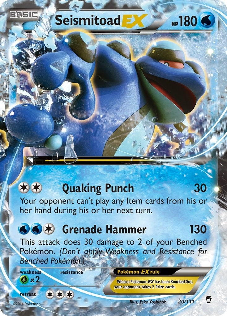 Image for Seismitoad EX (20/111) (FFI) - Pokemon