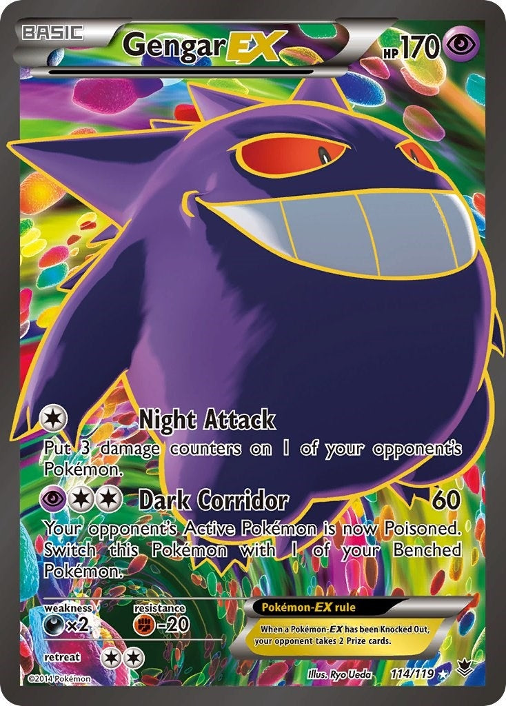 Image for Gengar EX (114 Full Art) (114/119) (PHF) - Pokemon
