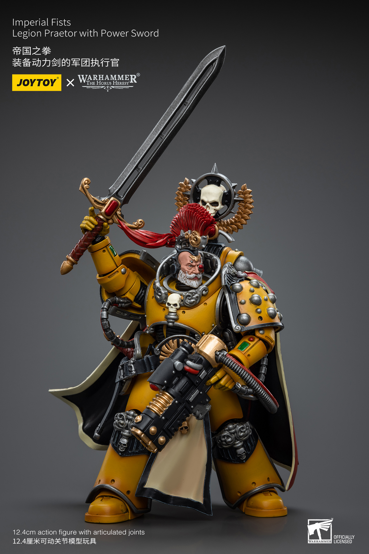 JoyToy - Warhammer 40000 - Imperial Fists Legion Praetor with Power Sword
