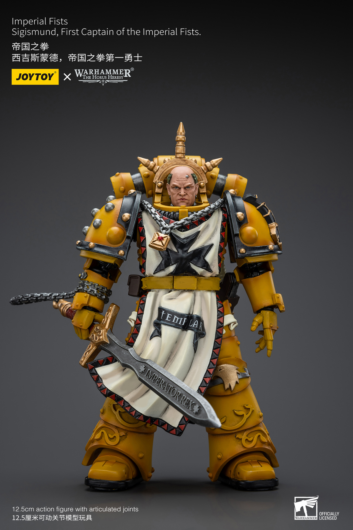 JoyToy - Warhammer 40000 - Imperial Fists Sigismund, First Captain of the Imperial Fists