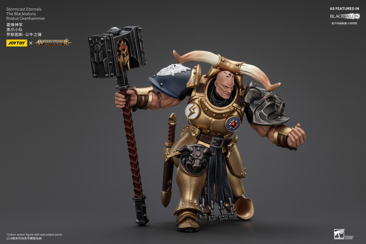 JoyToy - AGE of SIGMAR - Stormcast Eternals The Blacktalons Rostus Oxenhammer