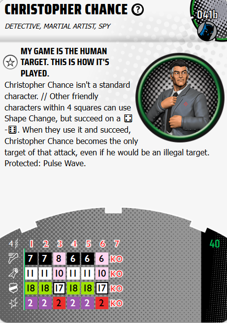 Heroclix - DC - Fight for Gotham City: Christopher Chance 041b