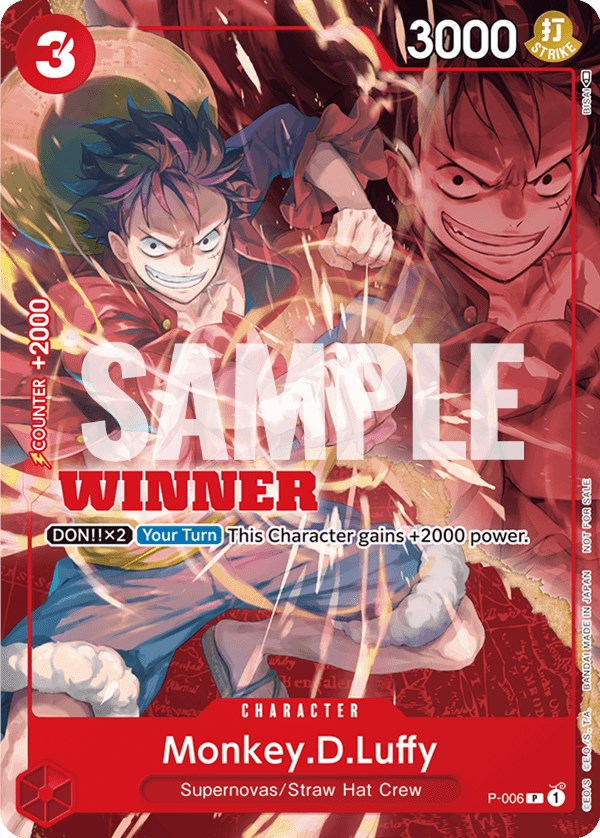 Monkey.D.Luffy - P-006 (Winner Pack Vol. 1)