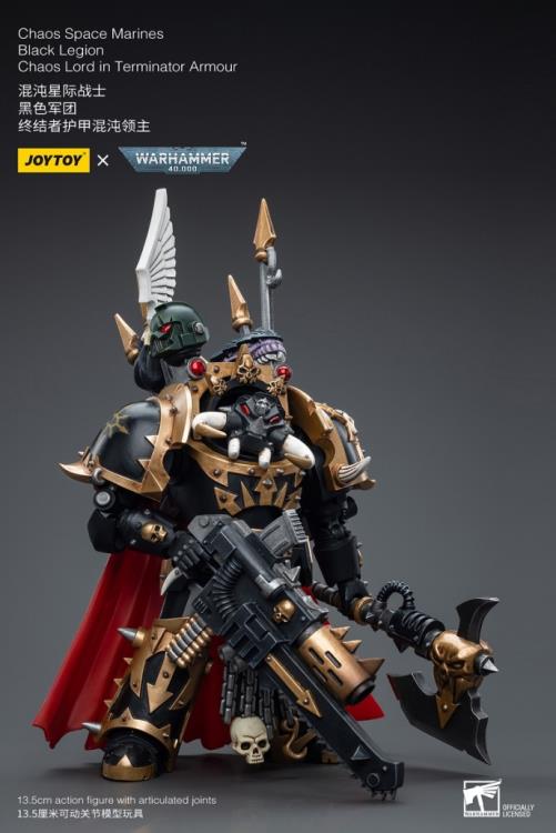 JoyToy - Warhammer 40000 - 	Black Legion: Chaos Lord in Terminator Armour
