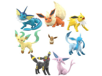 Pokemon Scale World Paldea Region Eevee Evolutions Set of 8 Figures