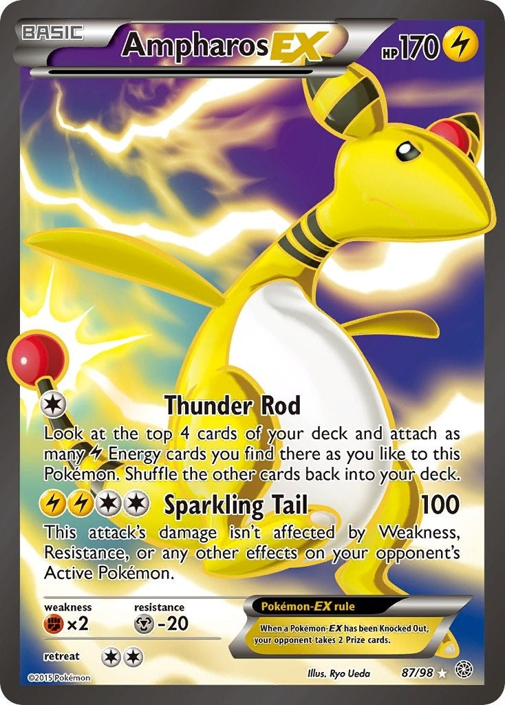 Image for Ampharos EX (87 Full Art) (87/98) (AOR) - Pokemon