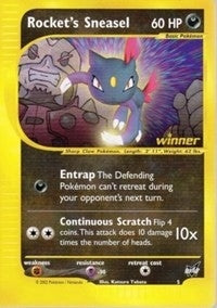 Image for Rocket's Sneasel - 5 [Winner] (005/009) (PR) - Pokemon