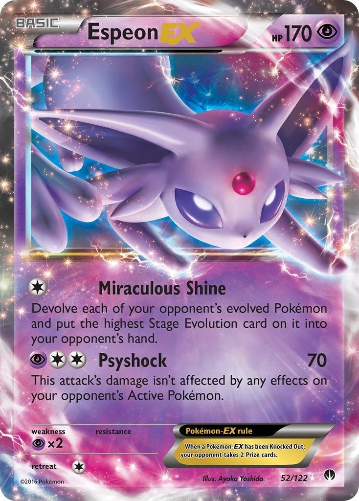 Image for Espeon EX (52/122) (BKP) - Pokemon