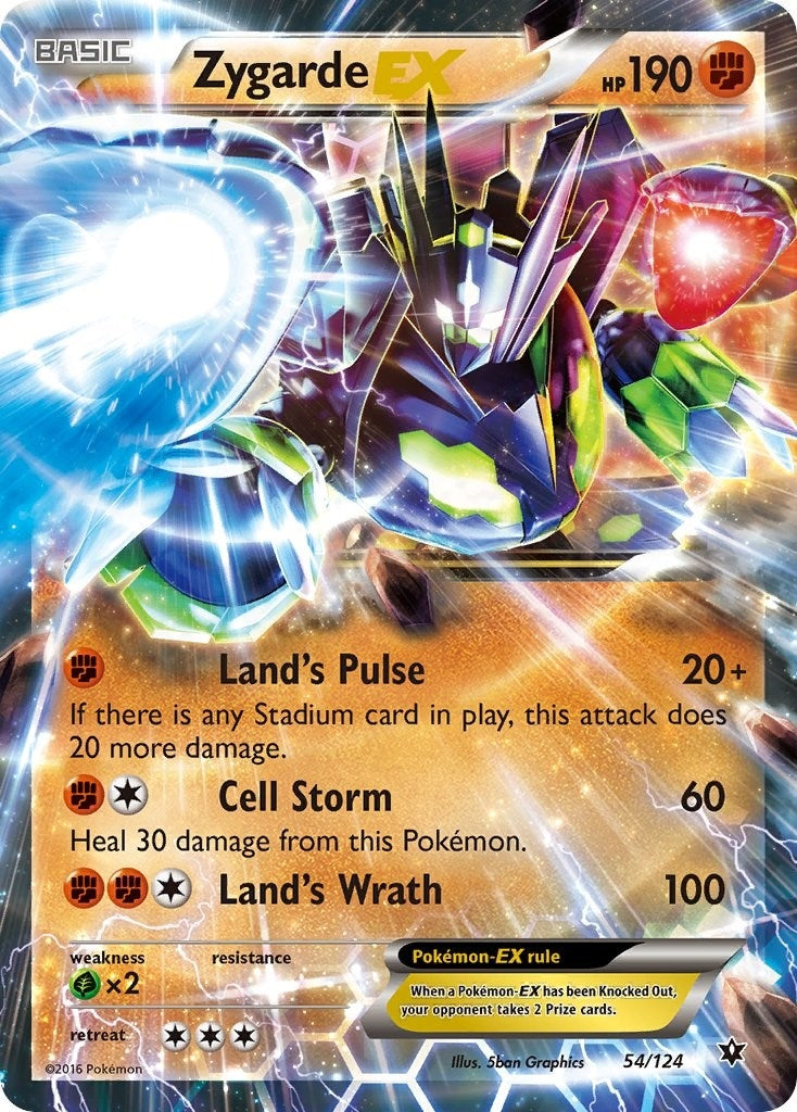 Image for Zygarde EX (54/124) (FCO) - Pokemon