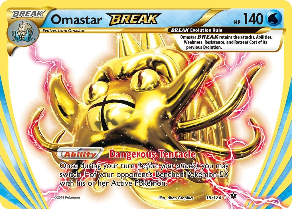 Image for Omastar BREAK (19/124) (FCO) - Pokemon