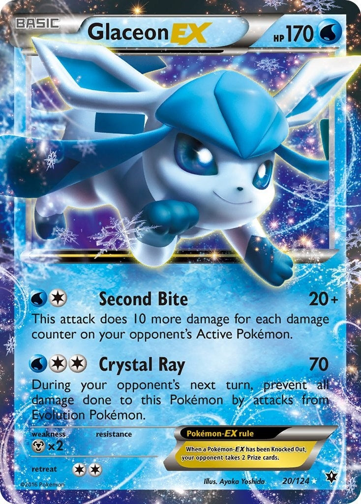Image for Glaceon EX (20/124) (FCO) - Pokemon
