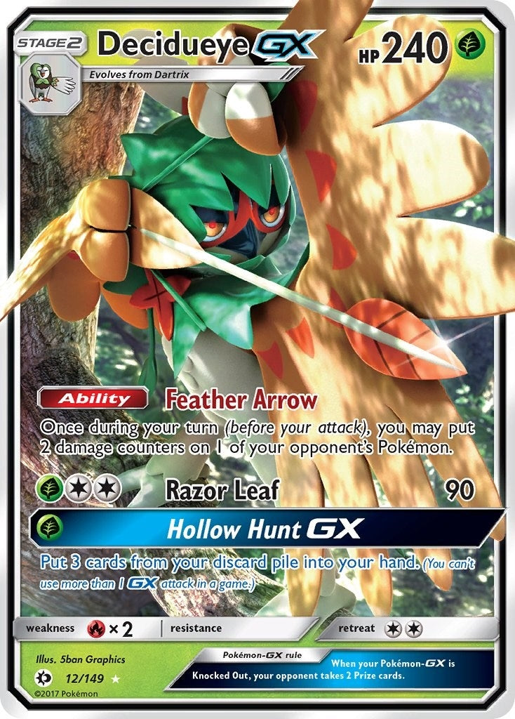 Image for Decidueye GX (12/149) (SM01) - Pokemon