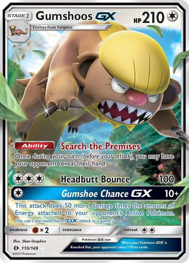 Image for Gumshoos GX (110/149) (SM01) - Pokemon