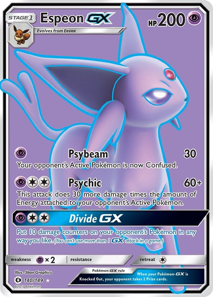 Image for Espeon GX (Full Art) (140/149) (SM01) - Pokemon