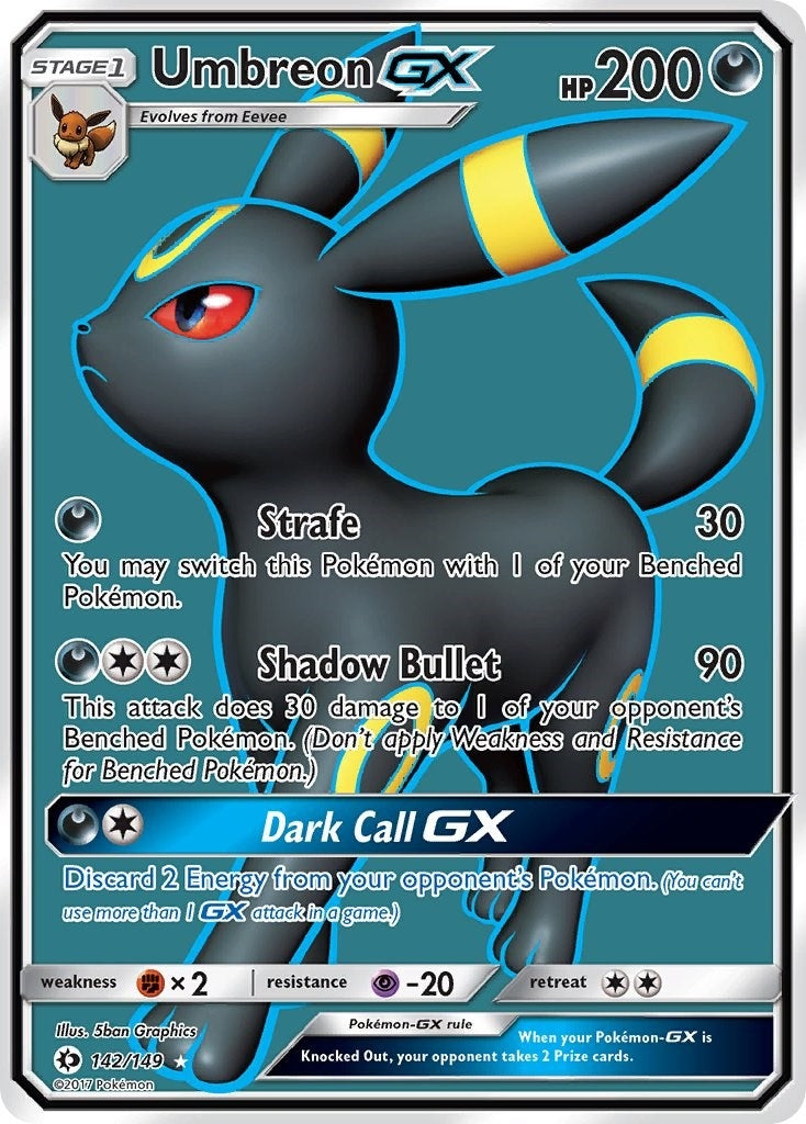 Image for Umbreon GX (Full Art) (142/149) (SM01) - Pokemon