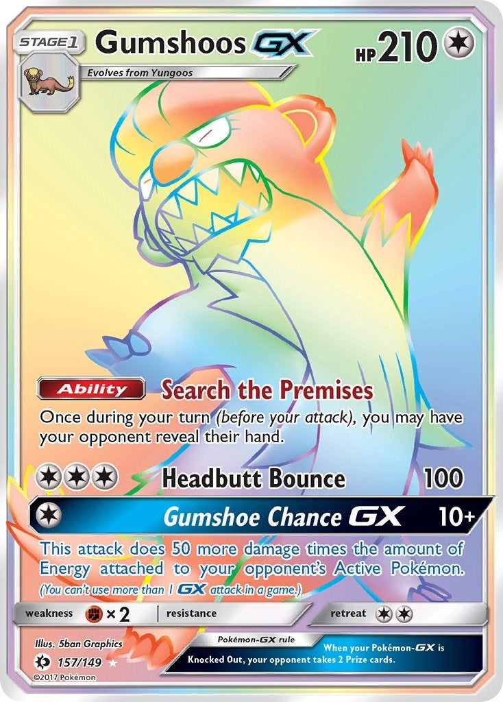 Image for Gumshoos GX (Secret) (157/149) (SM01) - Pokemon