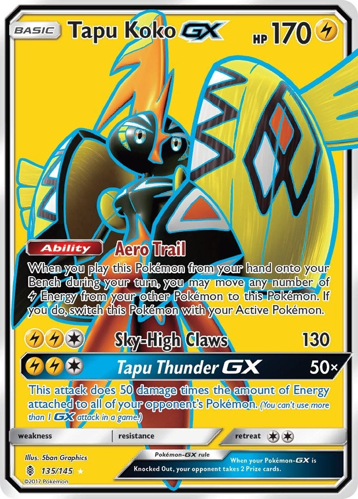 Tapu Koko GX (Full Art) (135/145) (SM02)