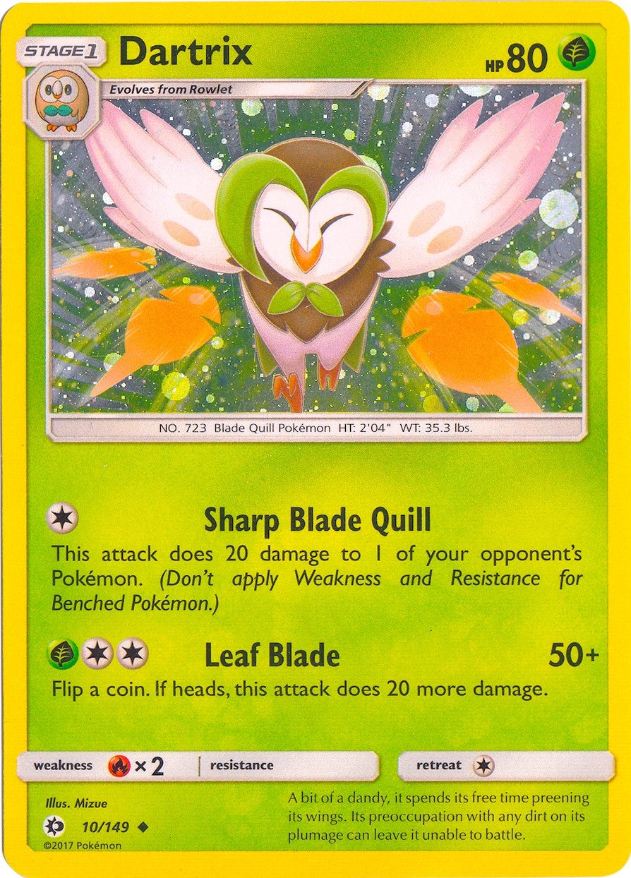 Image for Dartrix - 10/149 (Cosmos Holo) (010/149) (BLE) - Pokemon