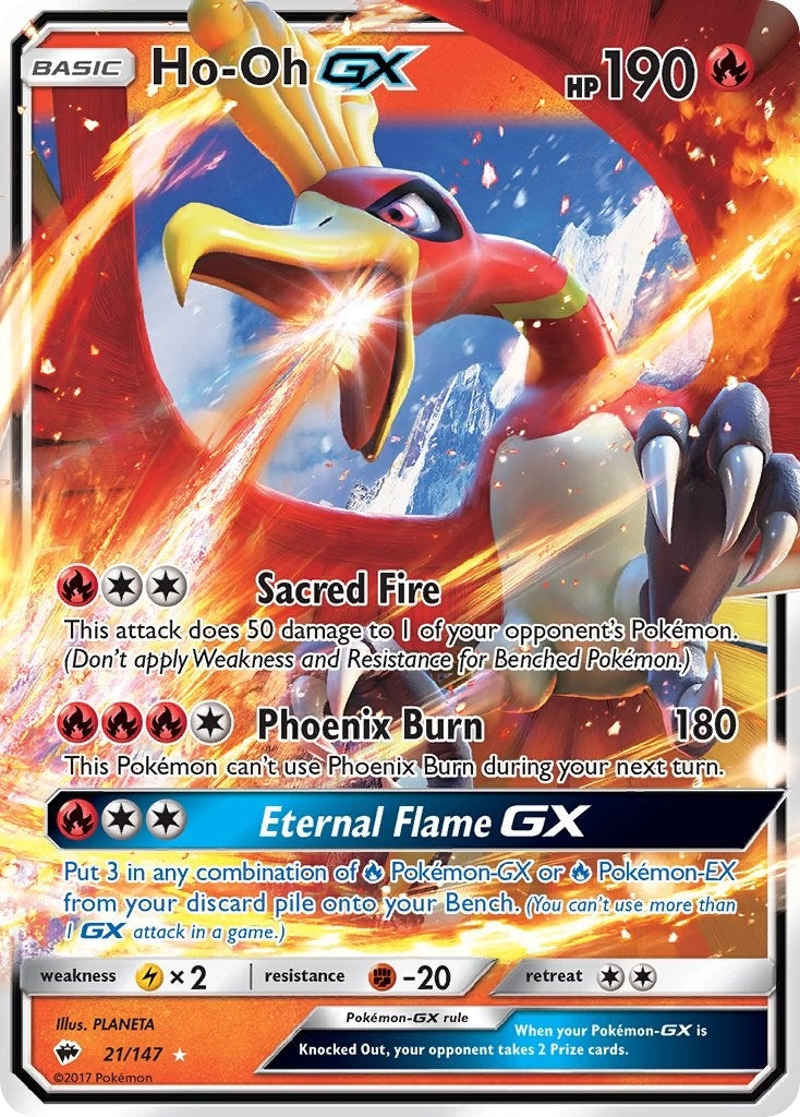 Image for Ho-Oh GX (21/147) (SM03) - Pokemon